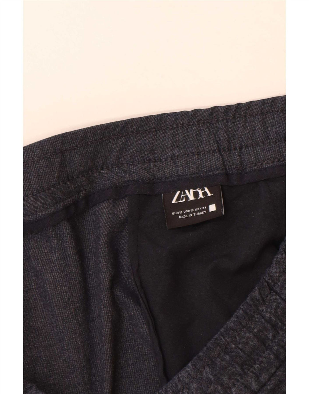 Zara Herre Slim Chino Bukser Medium W30 L29 Marineblå