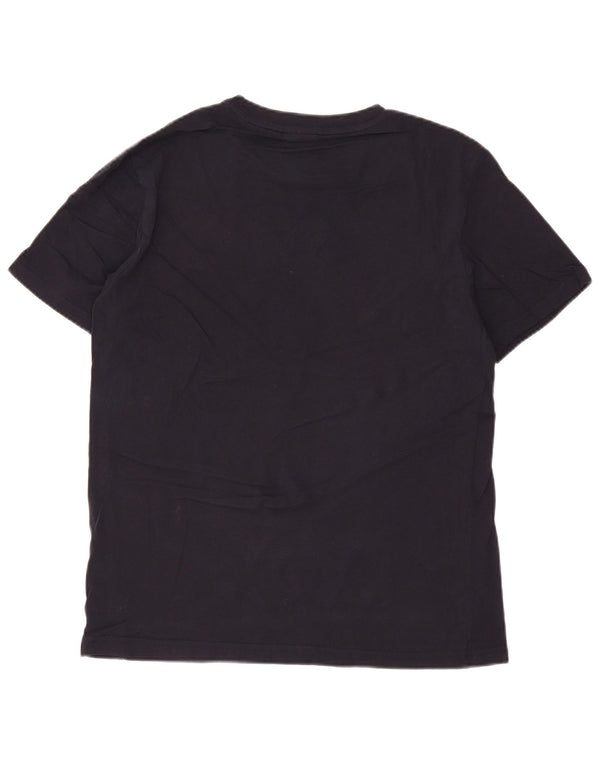 CHAMPION Herre grafisk T-shirt Top Medium Navyblå Bomuld