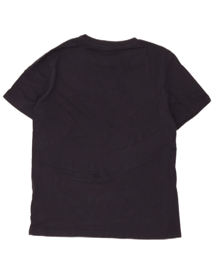 CHAMPION Herre grafisk T-shirt Top Medium Navyblå Bomuld