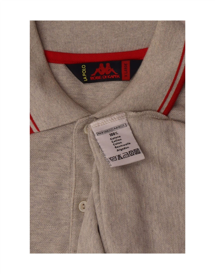 Kappa herre poloshirt XL grå bomuld