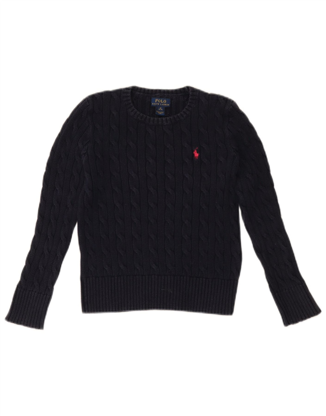 POLO RALPH LAUREN Pige sweater med rund hals 8-9 år Mellem marineblå