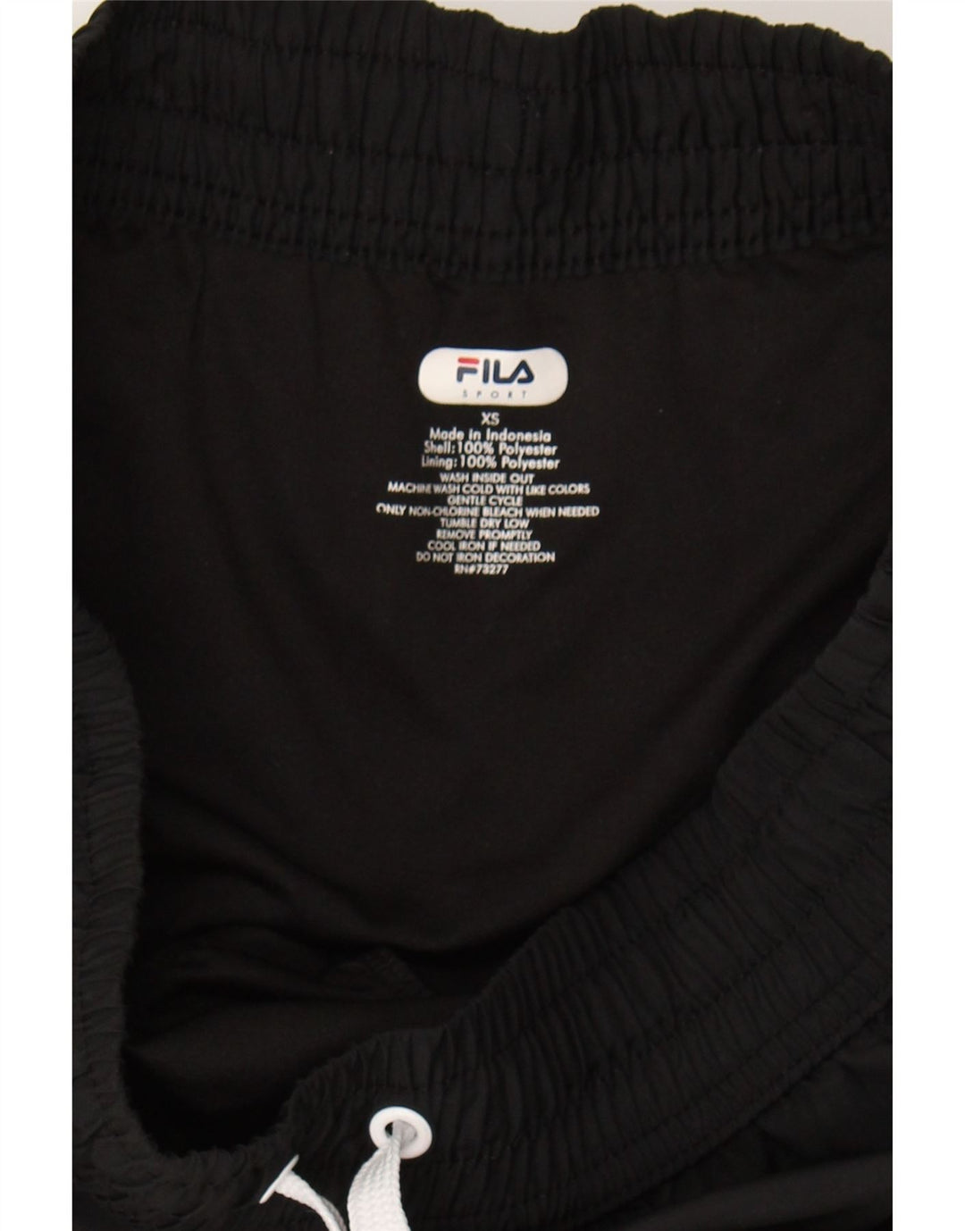 FILA Womens Sport Shorts UK 6 XS  Black Colourblock Polyester Vintage Fila and Second-Hand Fila from Messina Hembry 