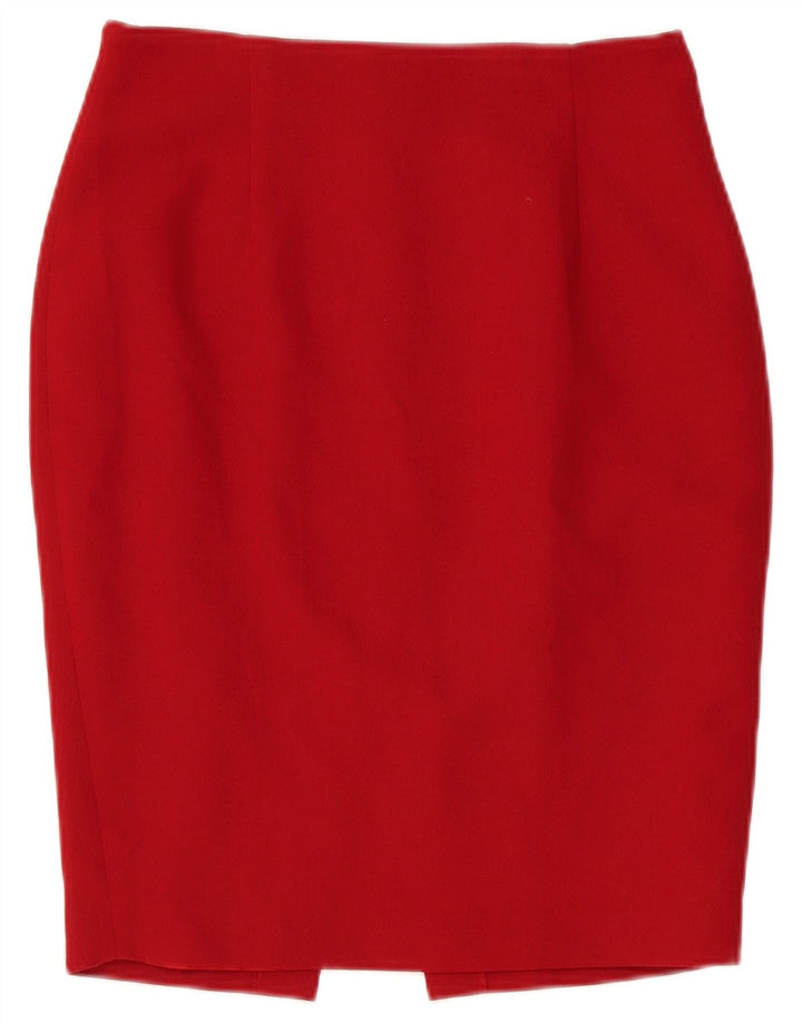 MAX DINE Womens 4 Button 2 Piece Skirt Set IT 46 Large Red Polyester