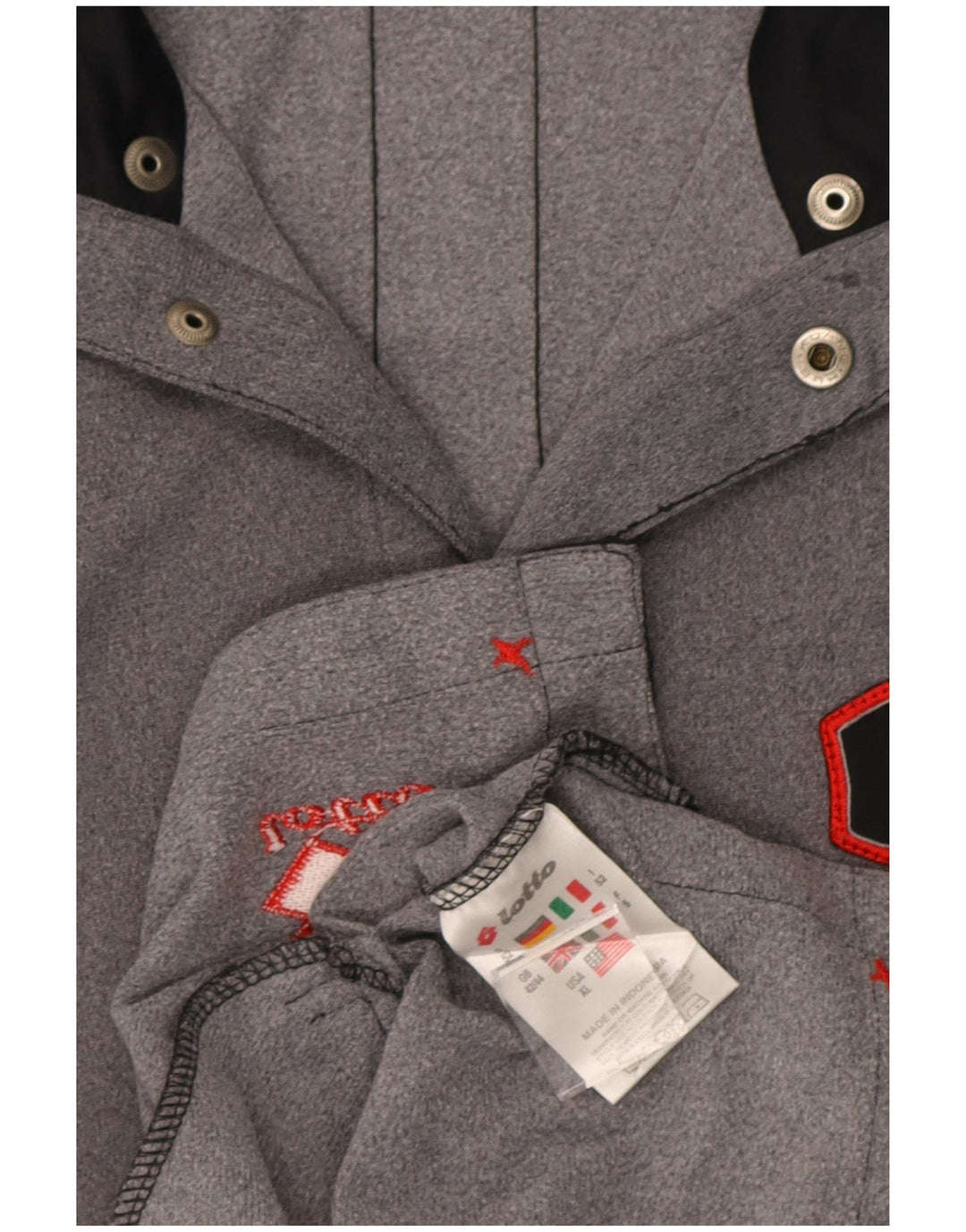 Lotto Træningsdragt til mænd Topjakke UK 42/44 XL Grå Colourblock Polyester