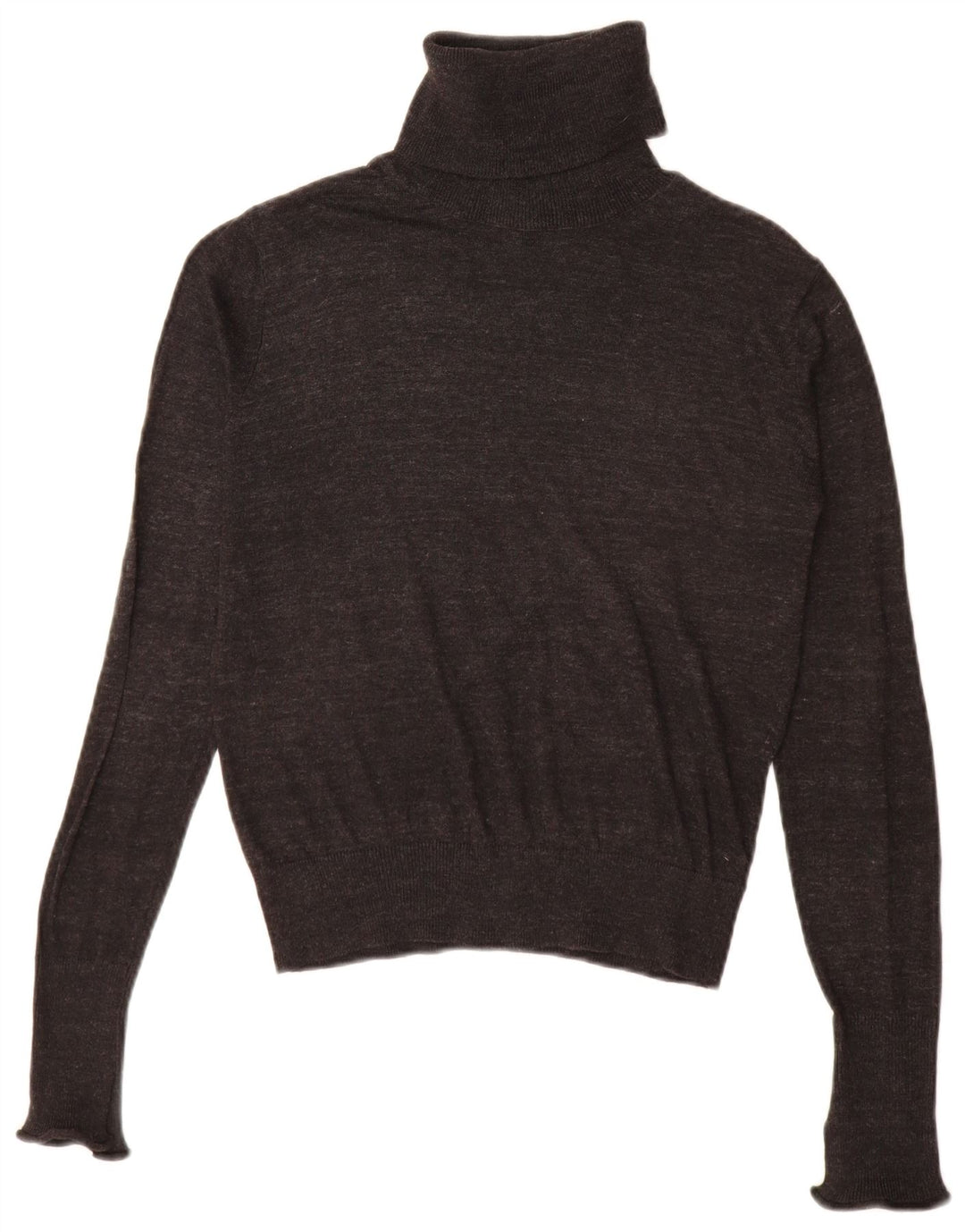 Zara Dame Rullehals Sweater UK 10 Lille Grå