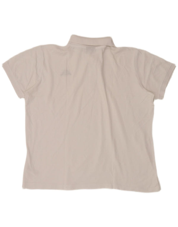 KAPPA herre poloshirt 2XL hvid bomuld