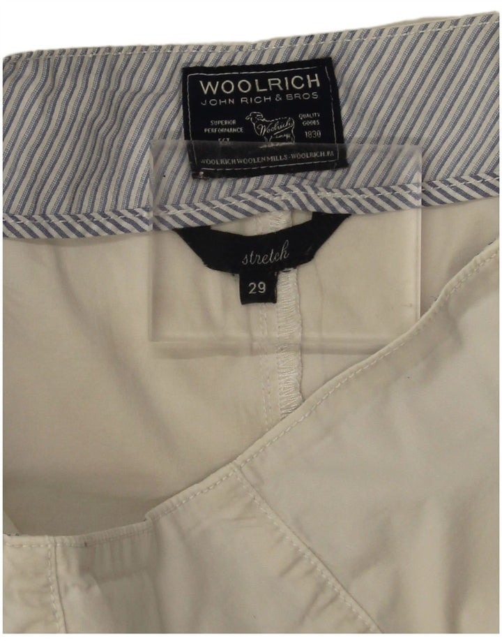 Woolrich Stretch Mini-nederdel til kvinder W29 Medium White