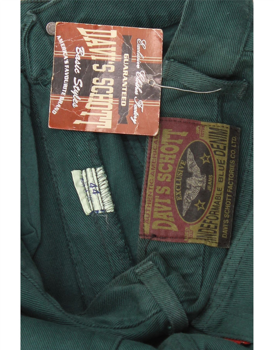 Vintage Dame Jeans med høj talje IT 44 Medium W28 L31 Grøn