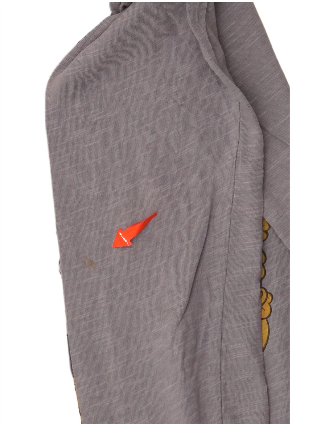 BENETTON Girls Disney Grafisk Top Langærmet 13-14 år Grå Flecked