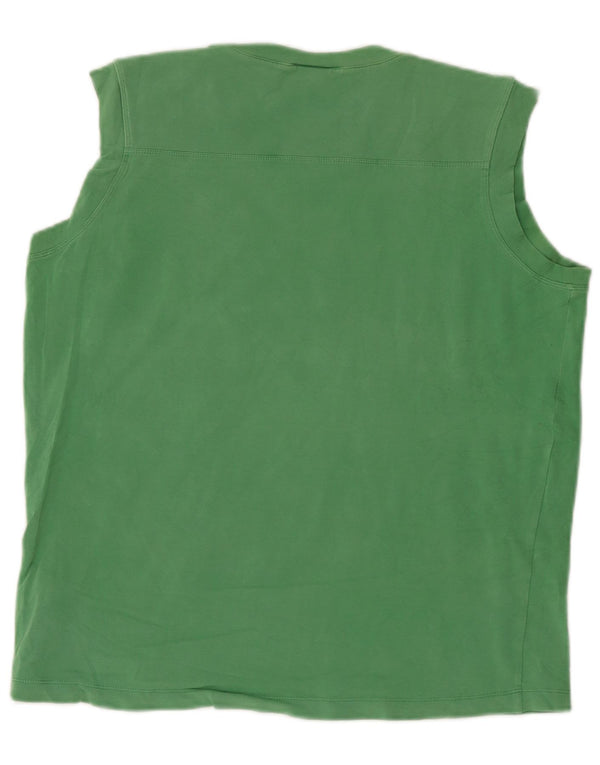 Nike Herre Grafisk Vest Top UK 42/44 Stor Grøn Bomuld