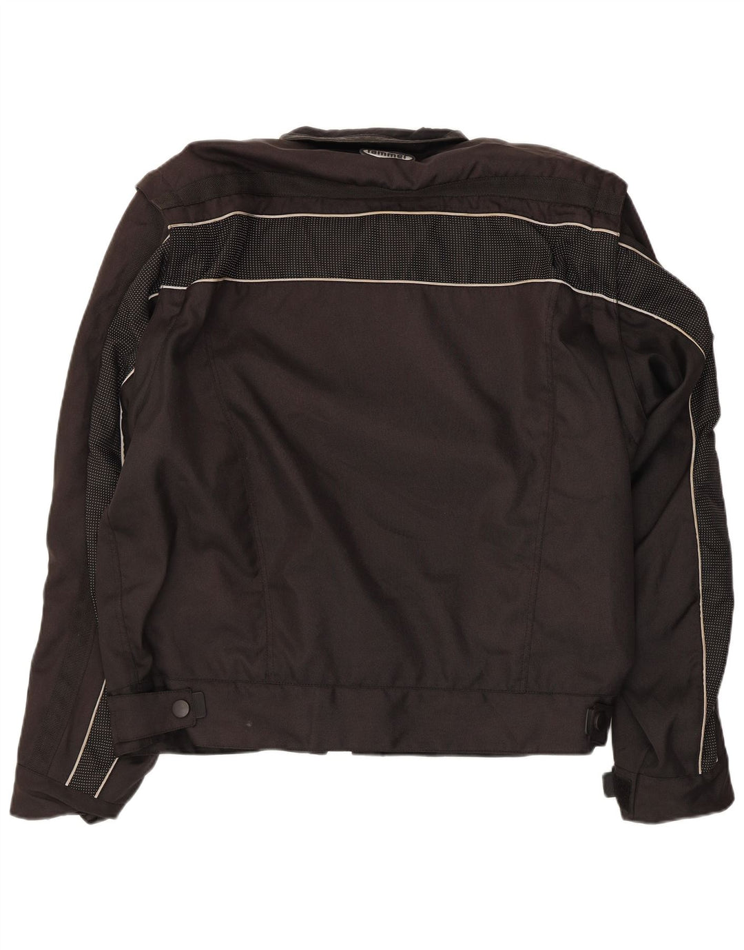 VINTAGE Mens Racer Jacket UK 42 XL Black Nylon