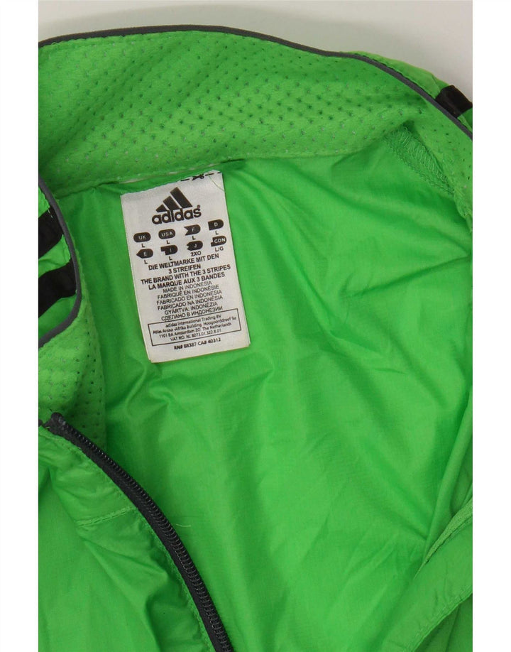Adidas Regnjakke til mænd UK 40 Stor grøn nylon