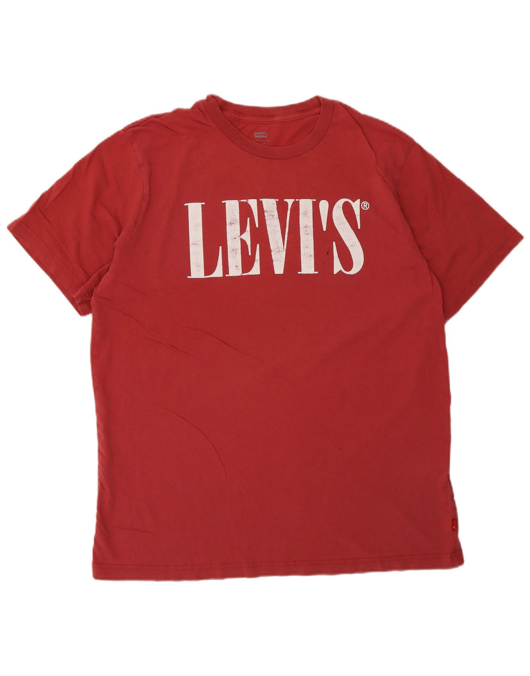 Levi's Herre Relaxed Fit Grafisk T-shirt Top Medium Bourgogne bomuld