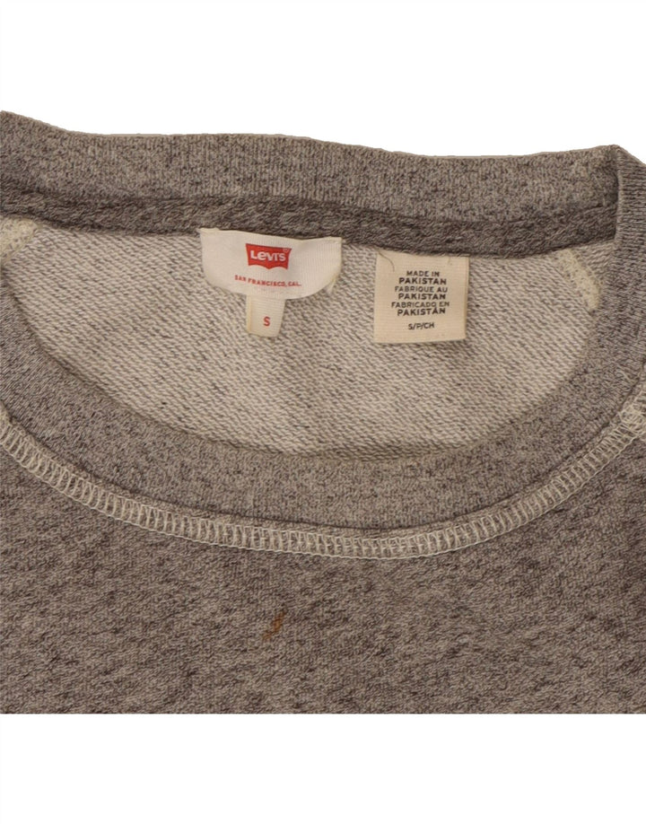 LEVI'S Mens Sweatshirt Jumper Small Grey Flecked Vintage Levi's and Second-Hand Levi's from Messina Hembry 