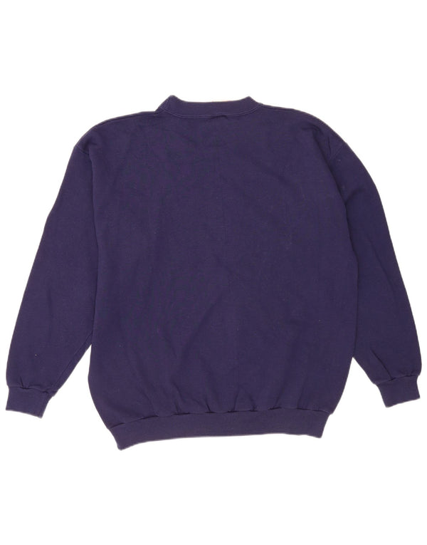 Fruit Of The Loom Herre Sweatshirt Jumper Stor Marineblå Bomuld