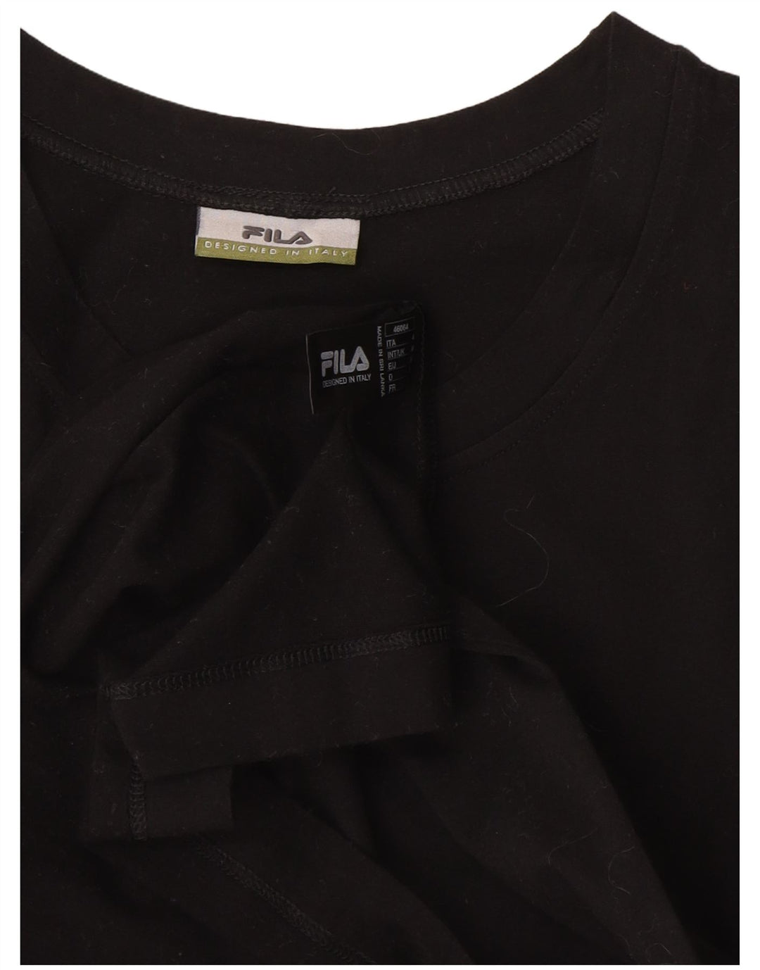 Fila Herre T-Shirt Top Medium Sort Bomuld