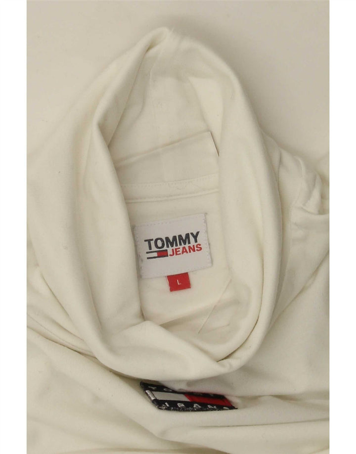Tommy Hilfiger Dame Grafisk Top Langærmet UK 14 Large White