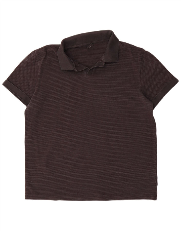 Hugo Boss herre poloshirt 3XL sort bomuld