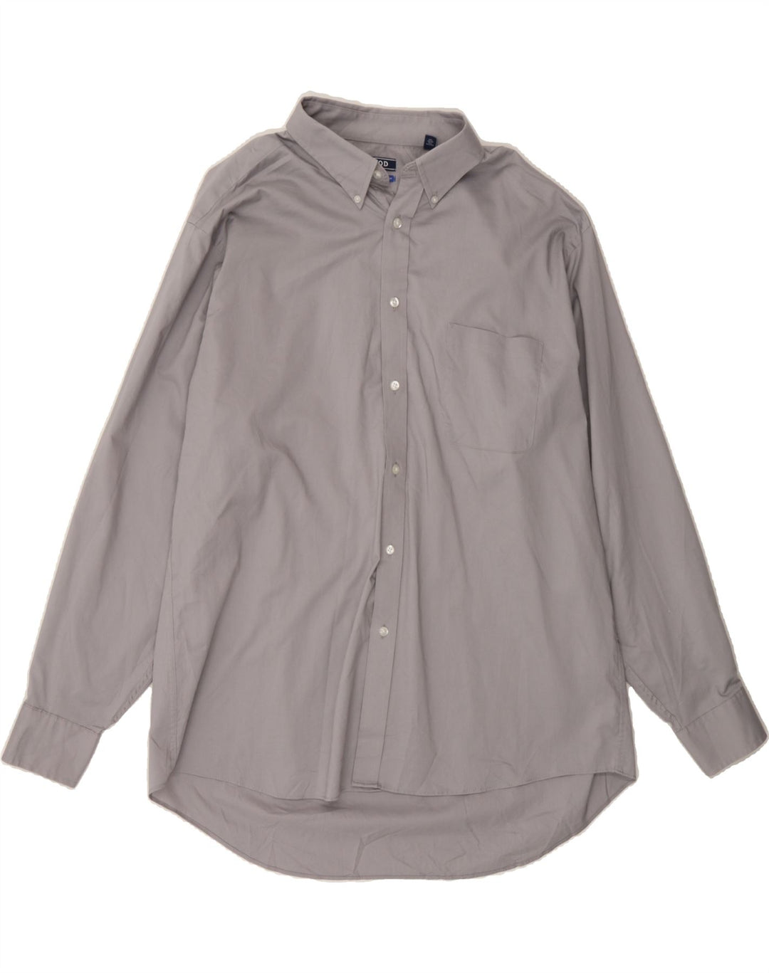 IZOD Mens Regular Fit Shirt Size 17 1/2 XL Grey Cotton Vintage Izod and Second-Hand Izod from Messina Hembry 