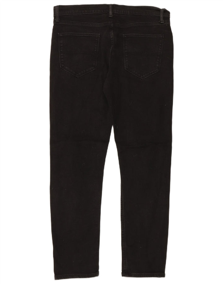 Marks & Spencer Herre Slim Jeans W34 L31 Sort Bomuld