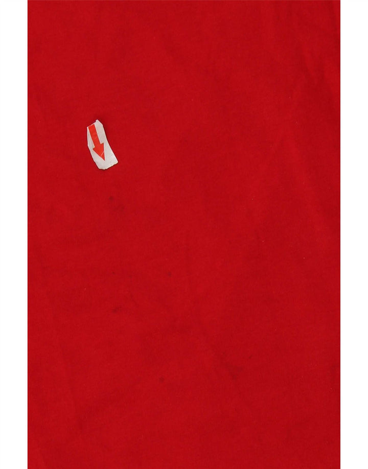 Hugo Boss Herre Grafisk T-Shirt Top Stor Rød Bomuld