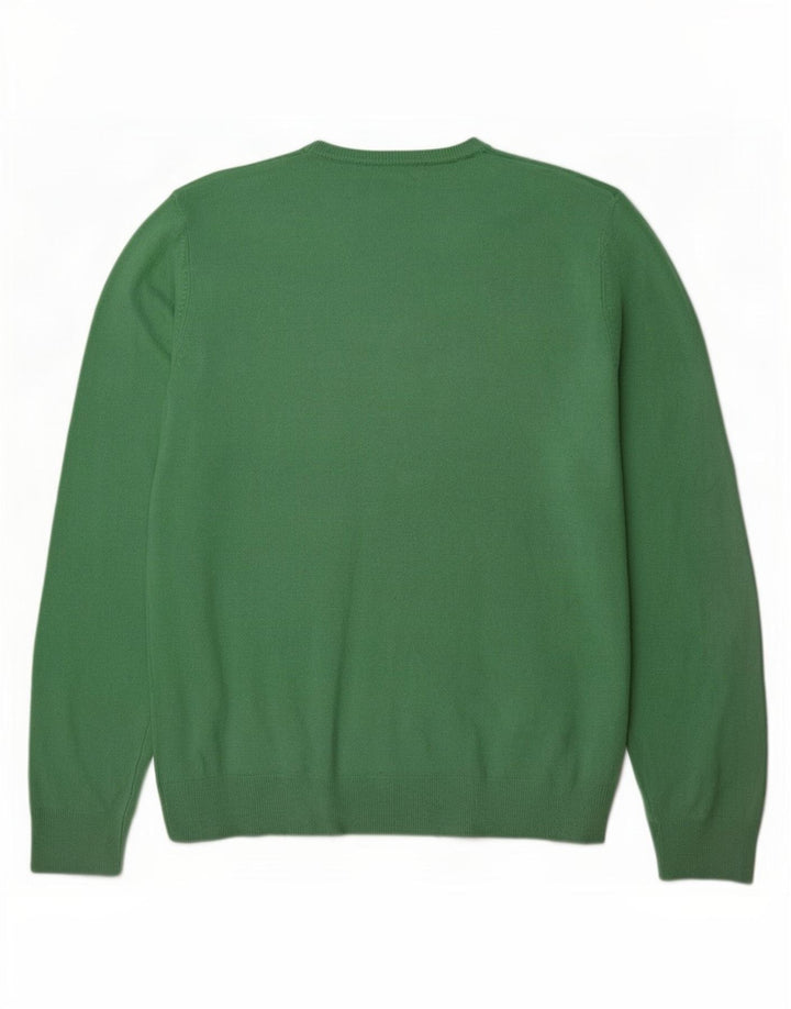 Marks & Spencer Herre V-hals sweater Stor grøn akryl