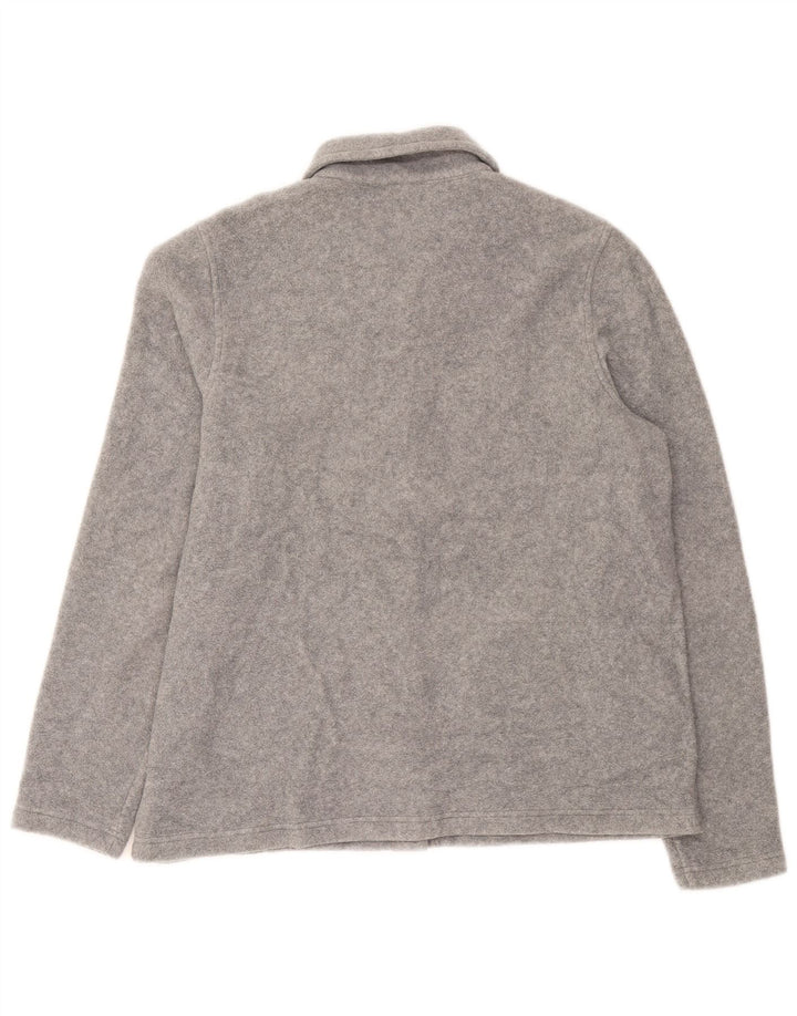 L.L.Bean Fleecejakke til kvinder UK 14 Medium Grey Polyester