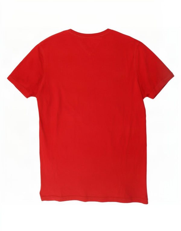 Tommy Hilfiger Herre grafisk T-shirt Top Lille rød bomuld