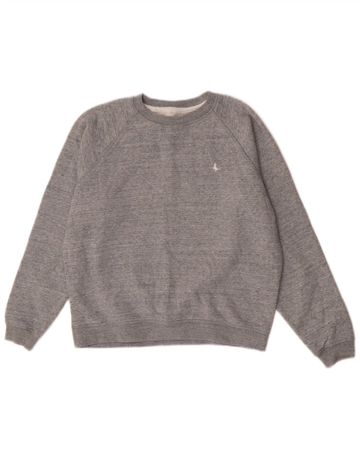 Jack Wills Dame Sweatshirt Jumper UK 12 Medium Grey Bomuld