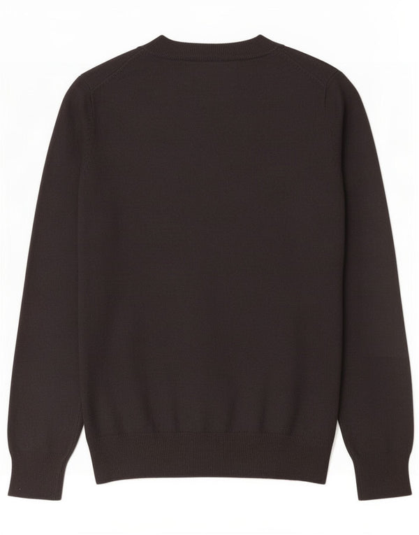 Zara Dame V-hals sweater UK 12 Medium Grey Viscose