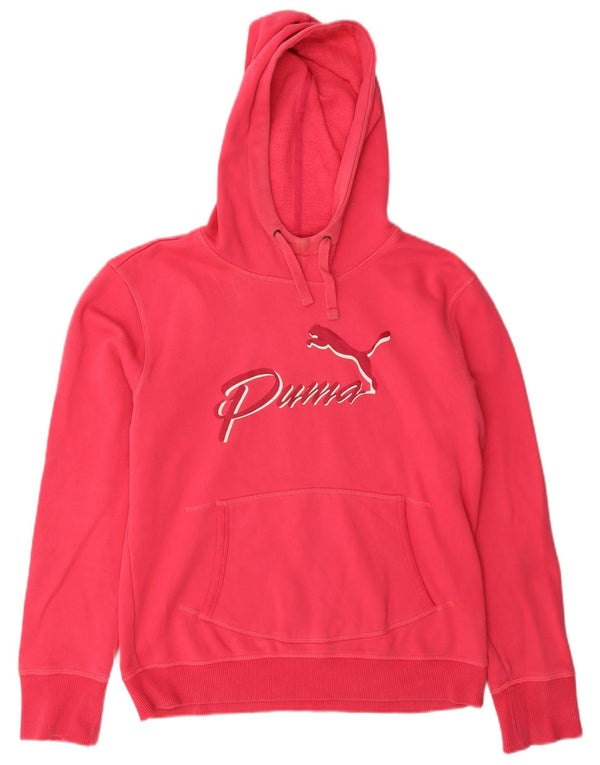 Puma grafisk hættetrøje til kvinder UK 14 Large Pink