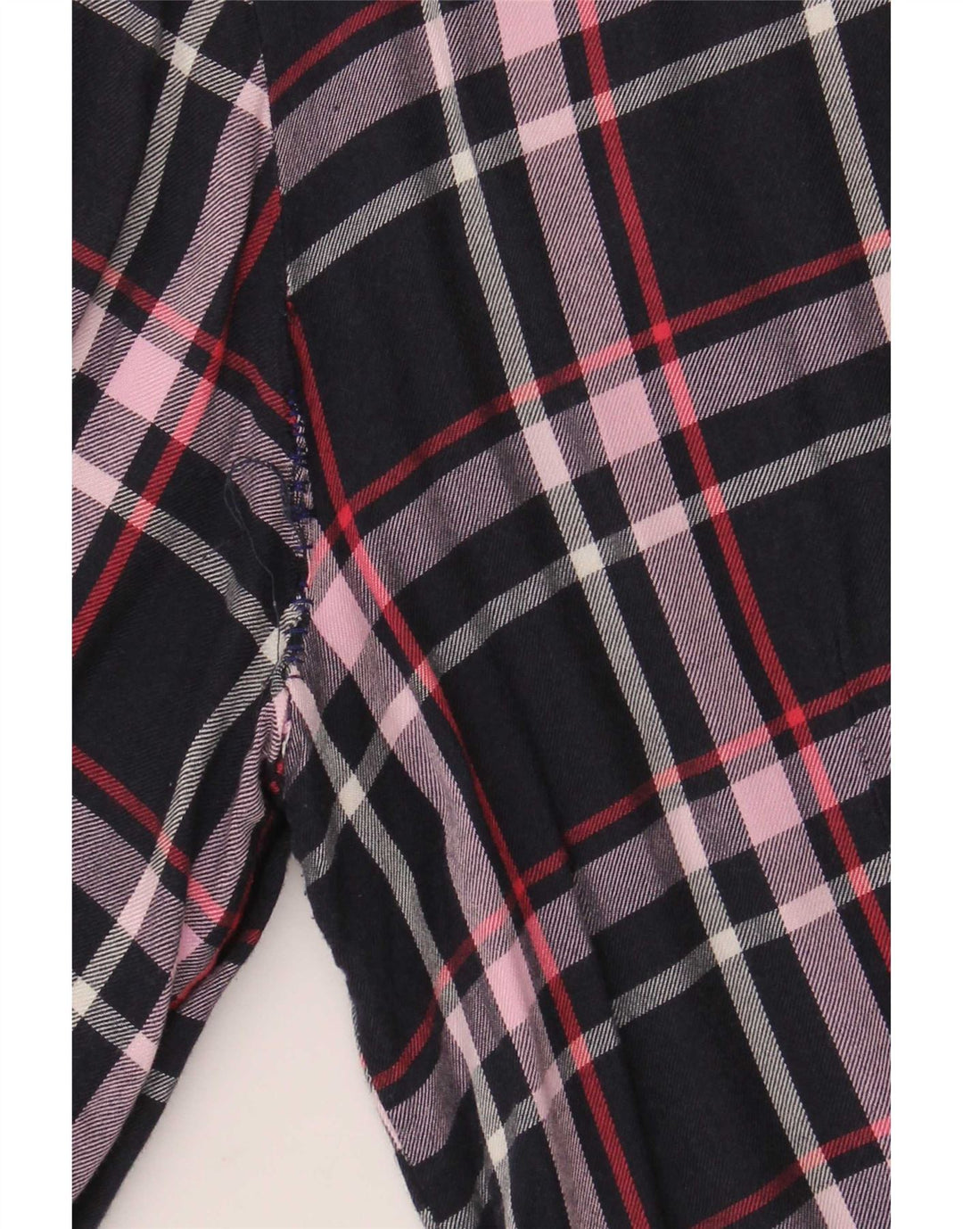 French Connection Dameskjorte UK 12 Medium Navy Blue Check Viscose