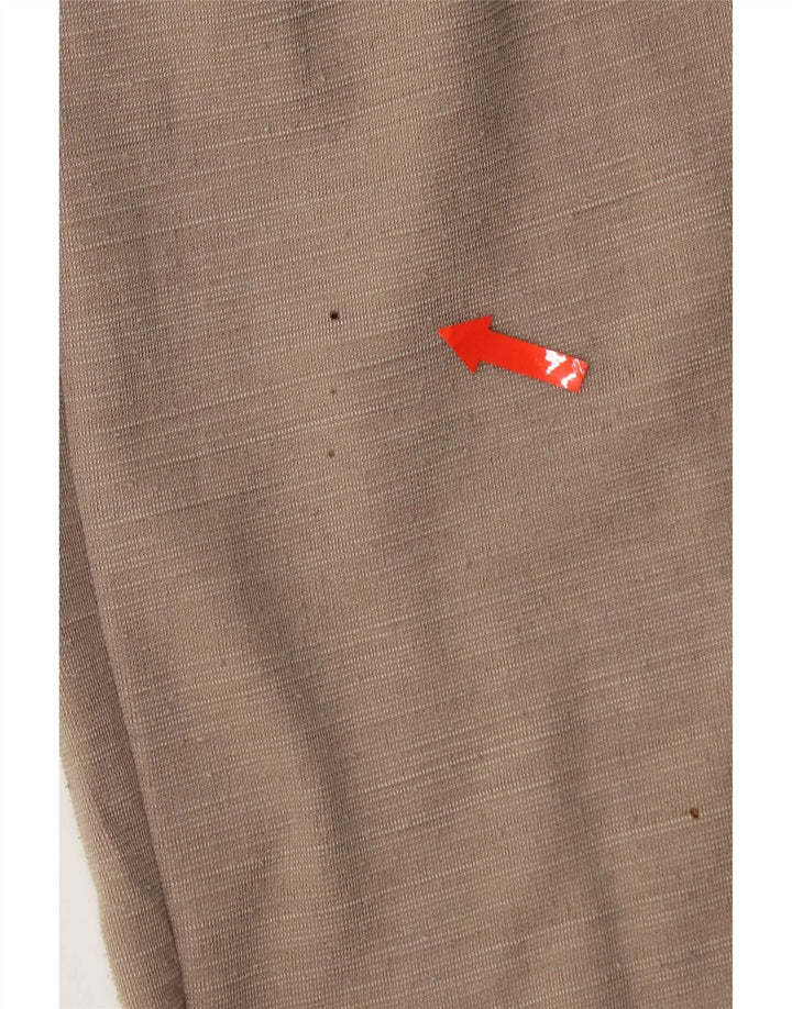 Zara Womens Crop træningsdragt Bukser UK 12 Medium Beige