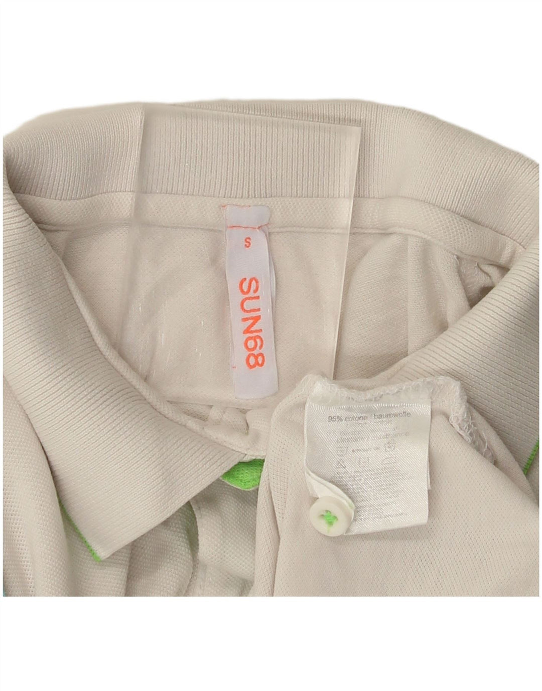 Sun68 Herre poloshirt Lille hvid bomuld