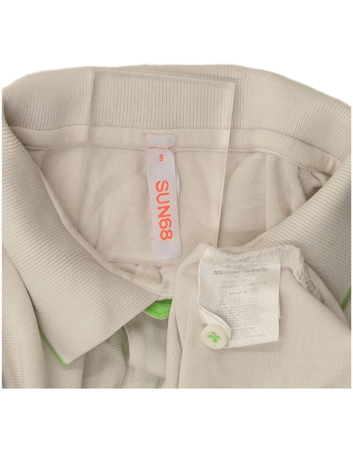 Sun68 Herre poloshirt Lille hvid bomuld