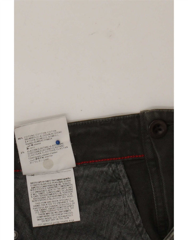 Replay Dame Mini Denim Nederdel W27 Lille Khaki Bomuld
