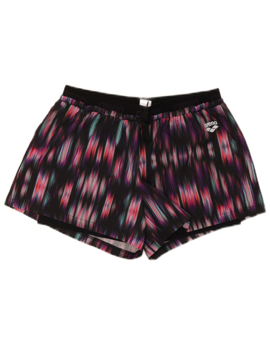 Arena Dame Sports Shorts UK 14 Medium Multicolored Ikat Polyester