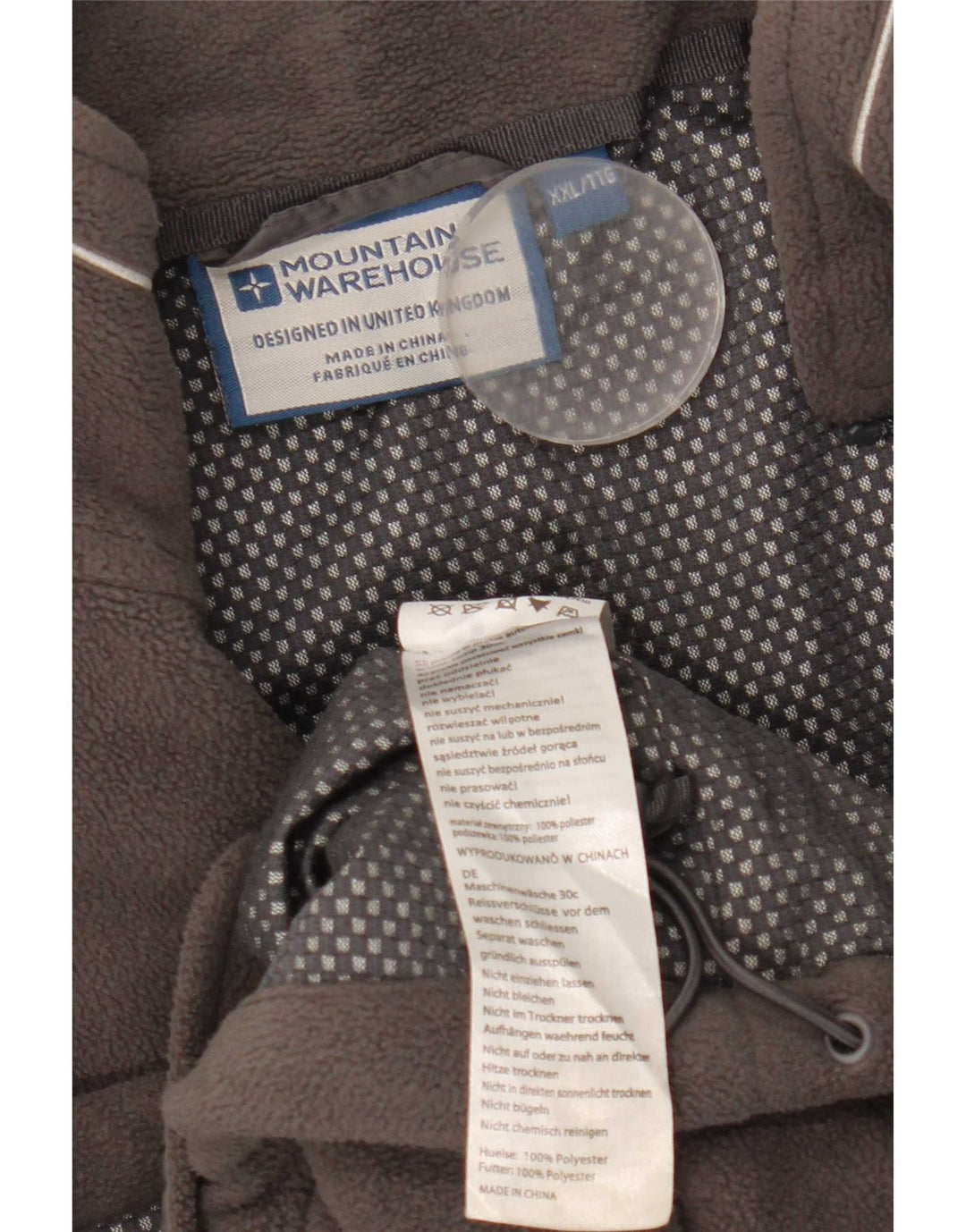 Mountain Warehouse Herre Fleecejakke UK 44 2XL Grå Polyester