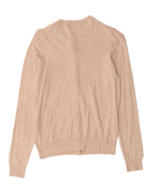 Marks & Spencer Dame Crop Cardigan Sweater UK 12 Medium Pink Flecked