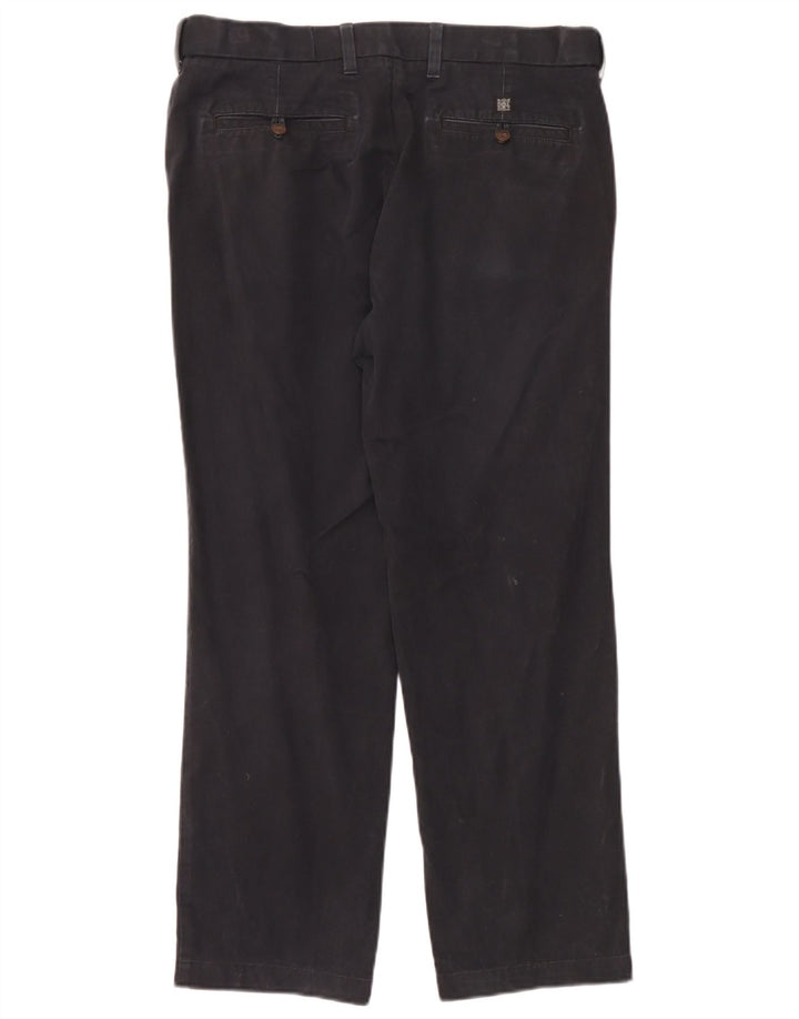 Marks & Spencer Herre Regular Fit Chinobukser W34 L29 Sort bomuld
