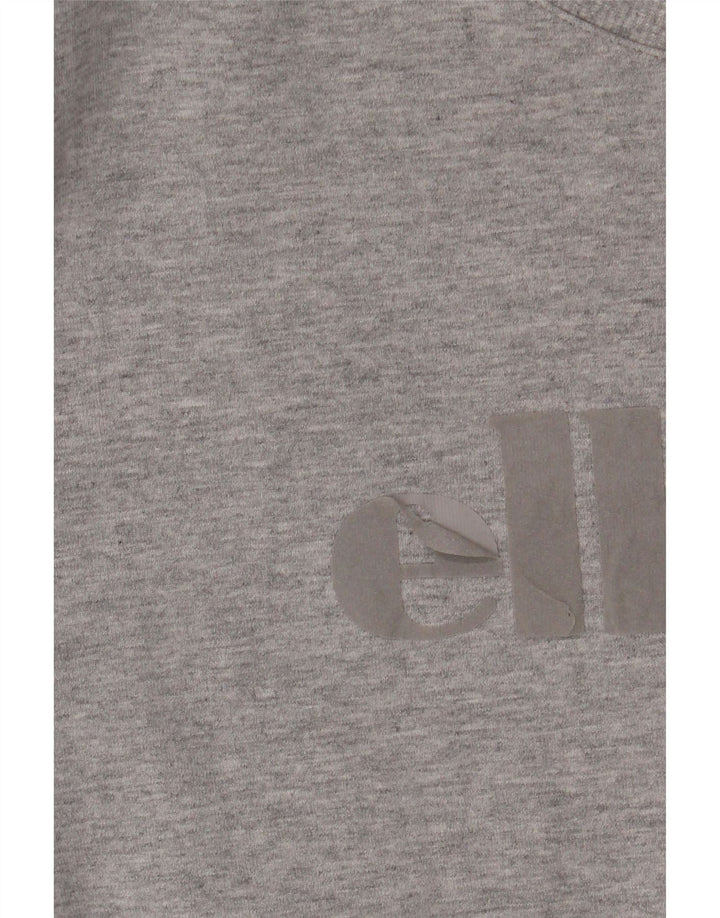 ELLESSE Grafisk sweatshirt til mænd mellem grå bomuld