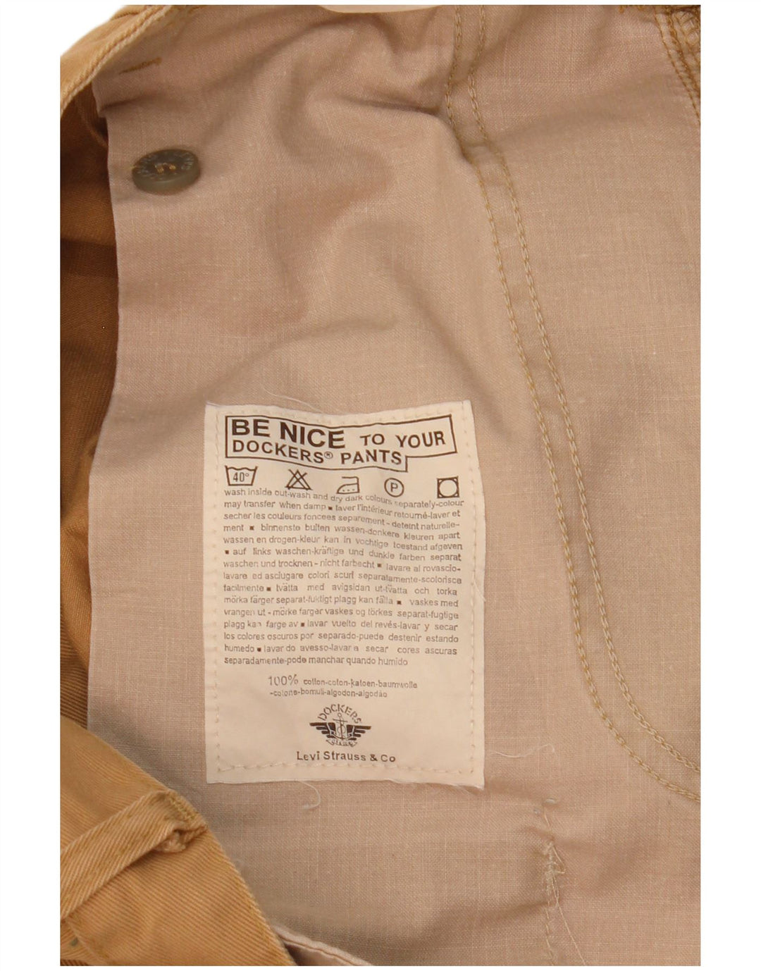 Dockers Herre Pegged Chino Bukser W32 L31 Brun