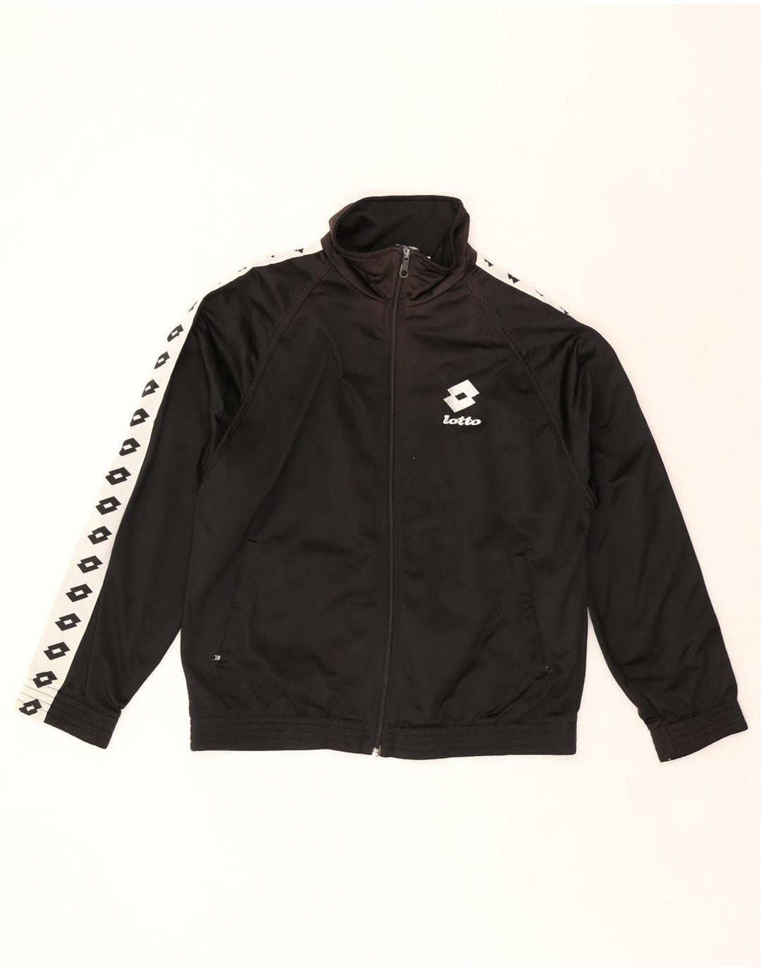 LOTTO Herre grafisk træningsdragt Top jakke Lille sort Colourblock Polyester