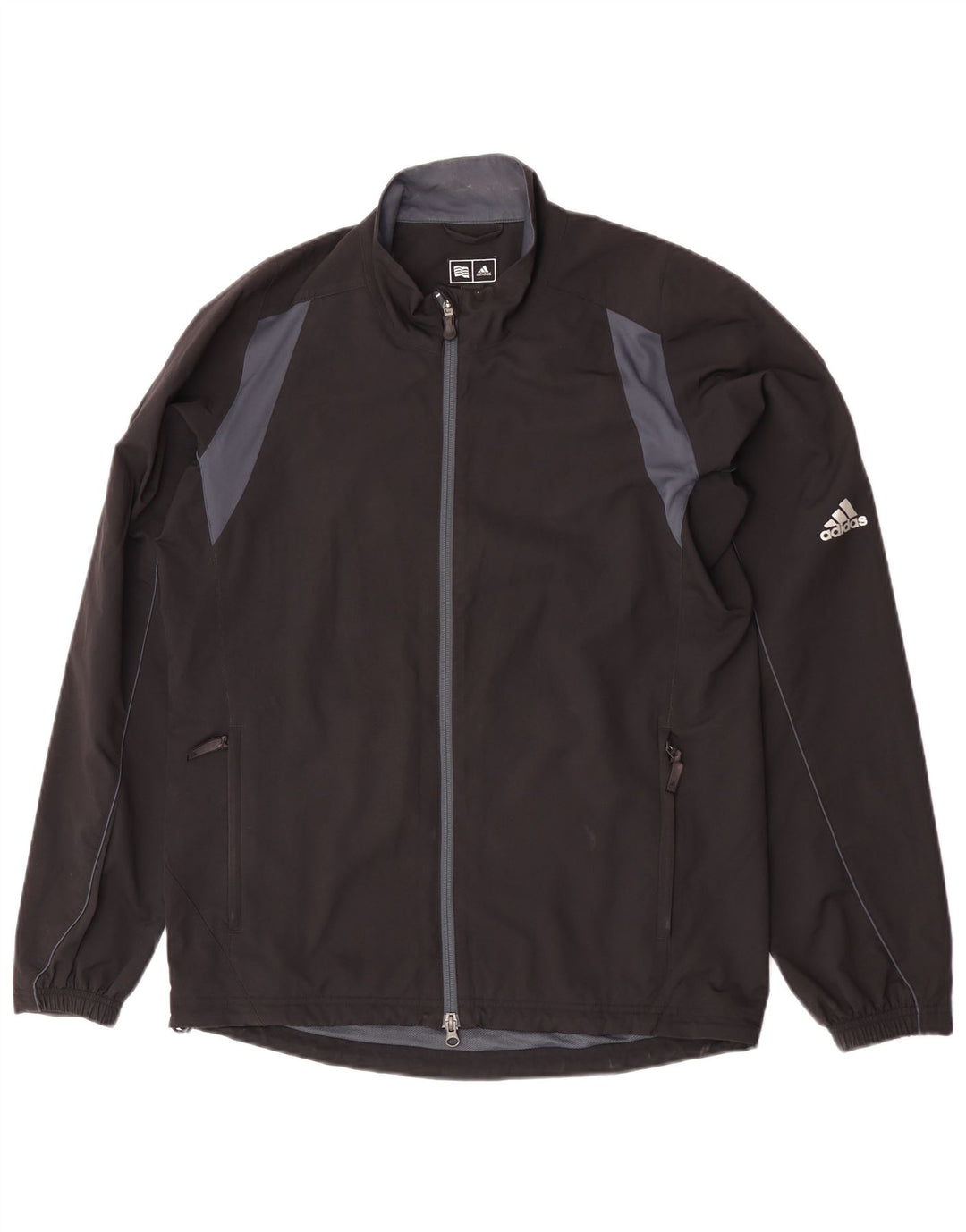 Adidas Herre Clima Proof Tracksuit Top Jakke Medium Sort Colourblock