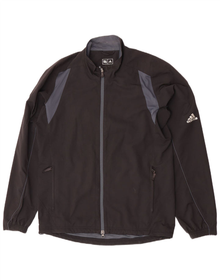 Adidas Herre Clima Proof Tracksuit Top Jakke Medium Sort Colourblock