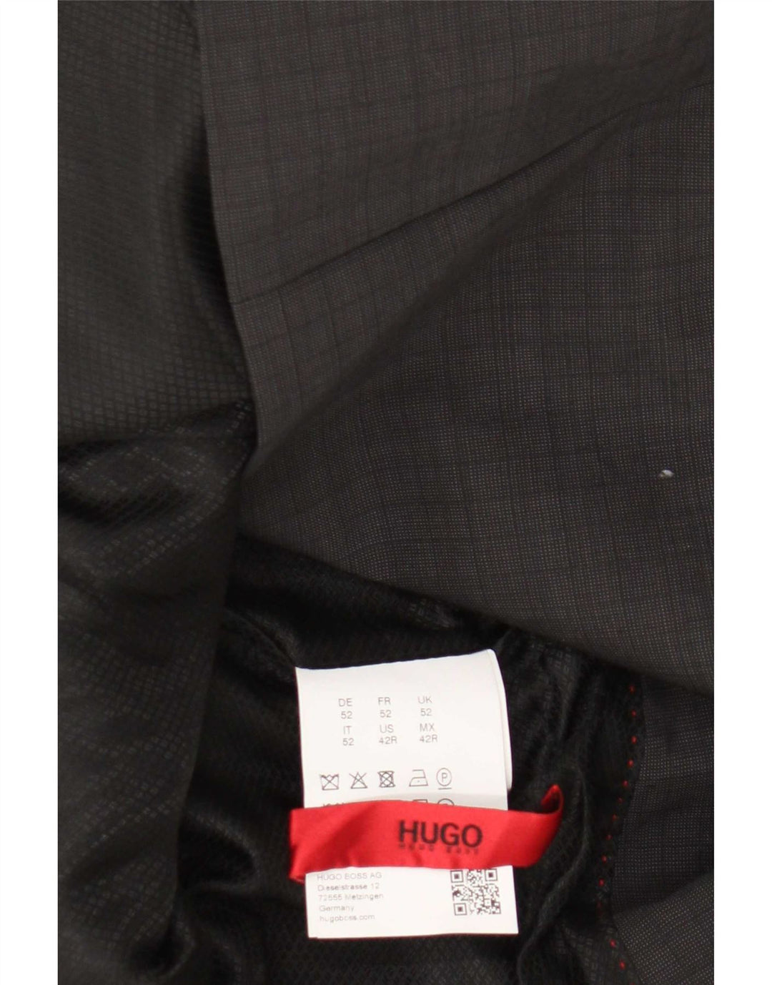 Hugo Boss Herre 2-knaps blazerjakke EU 52 XL Grå Virgin Wool