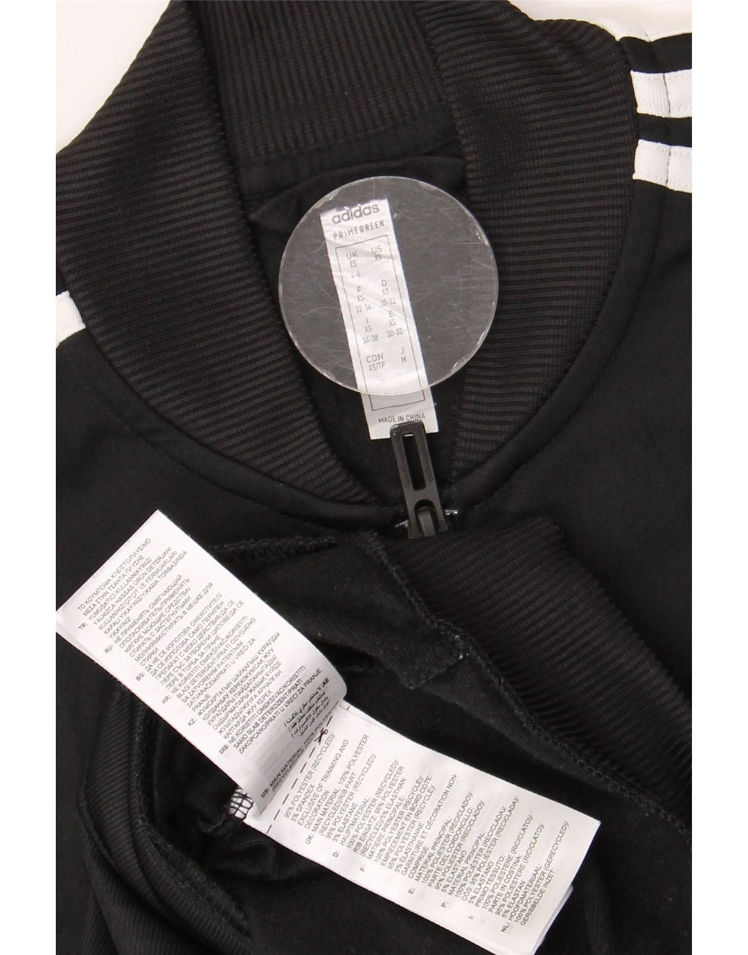 ADIDAS træningsdragt topjakke til kvinder UK 4/6 XS sort polyester