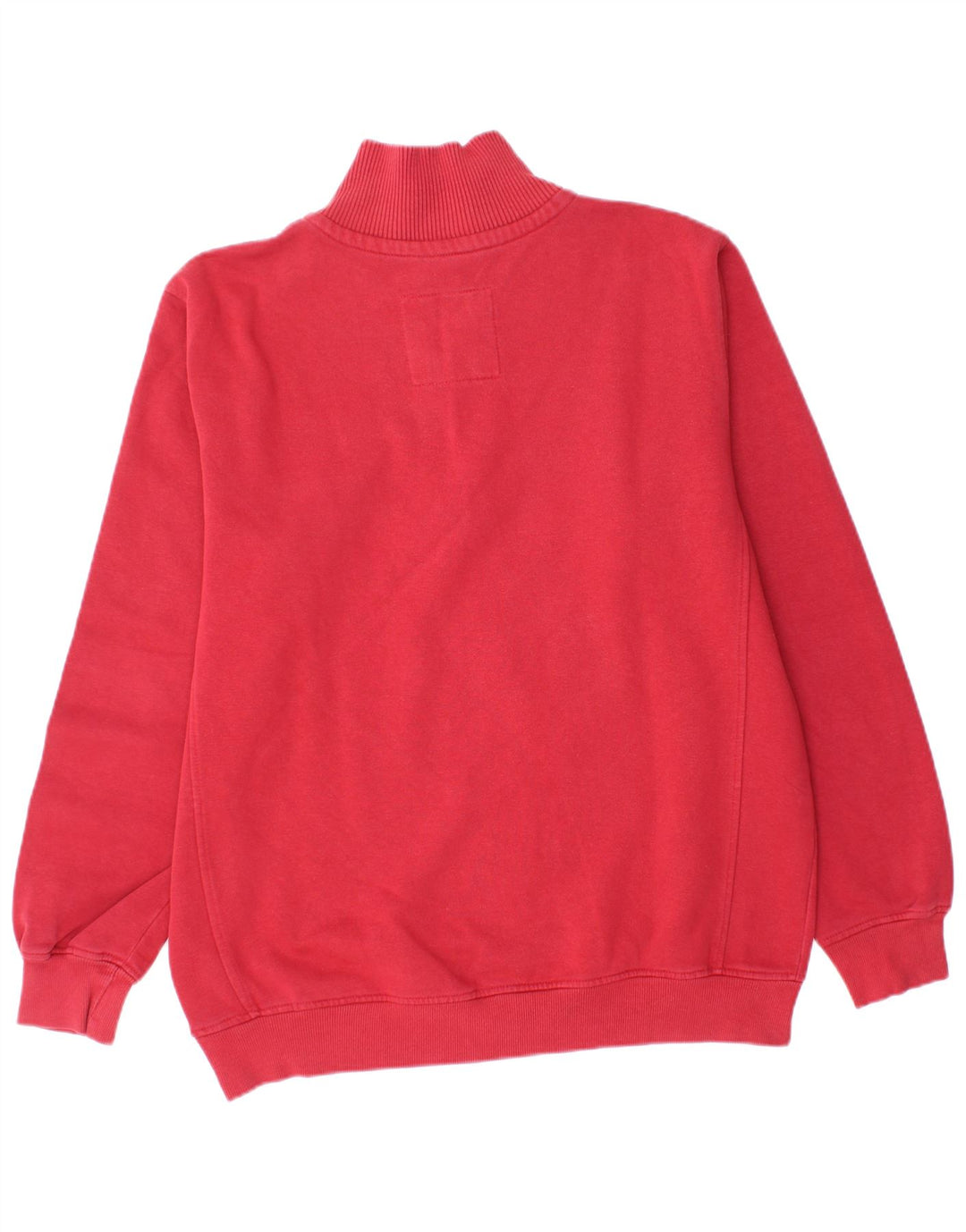 ROADSIGN AUSTRALIA Herre Zip Neck Sweatshirt Jumper Large Rød Bomuld