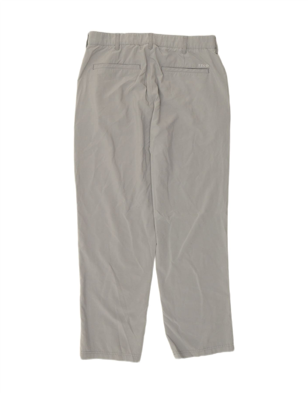 Izod Herre Chino Bukser W34 L30 Grå Polyester