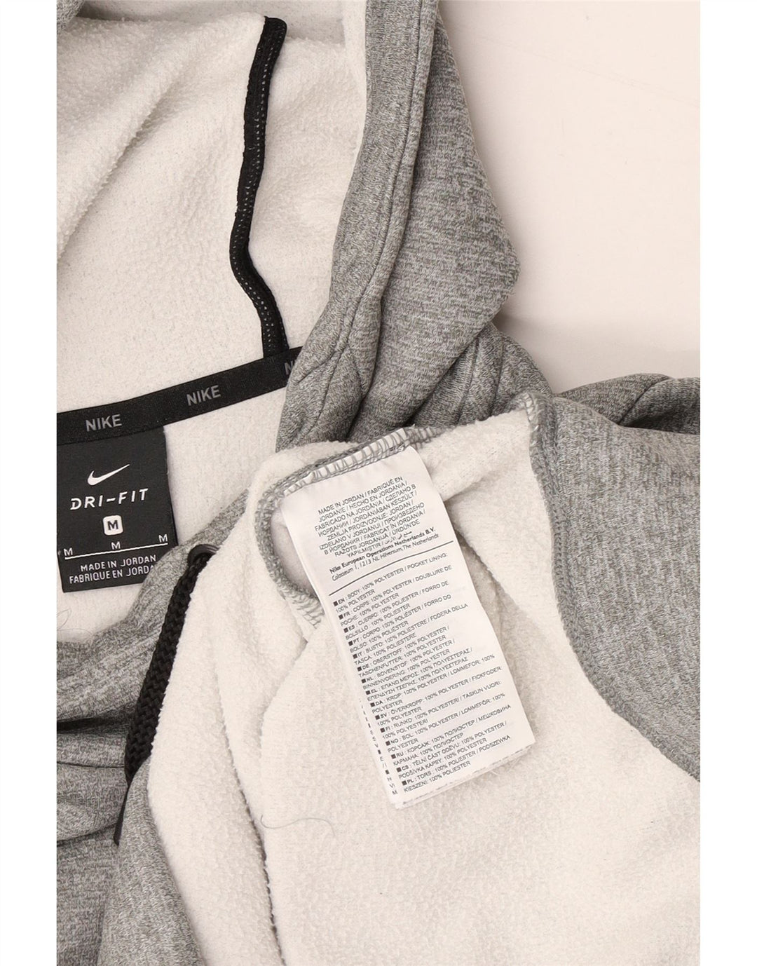 NIKE Herre Dri Fit hættetrøje Jumper Medium Grey Flecked Polyester